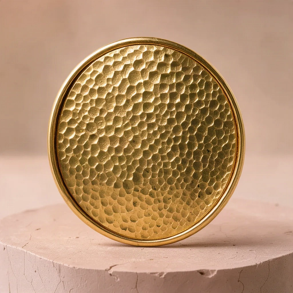 The Serpentine bangle in hammered 18k solid gold