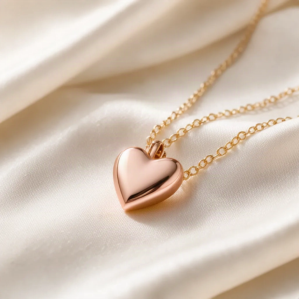 Heart of Rose pendant in 18k rose gold
